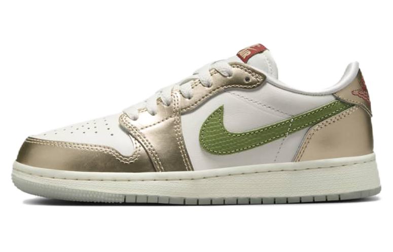 

Кроссовки 1 Low OG 'Year Of The Dragon' 2024 GS Jordan, белый/зеленый