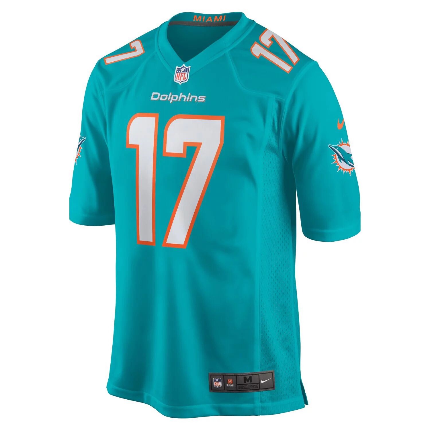Молодежная игровая майка Nike Jaylen Waddle Aqua Miami Dolphins 2021 драфта НФЛ в первом раунде Nike — фото 2