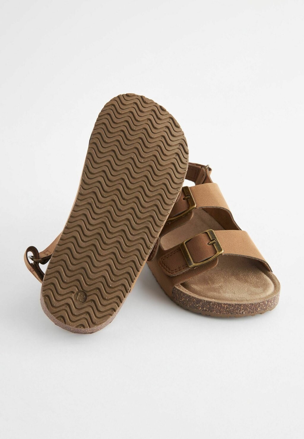 Сандалии DOUBLE TOUCH FASTENING STRAP REGULAR FIT Next, цвет tan brown — фото 4