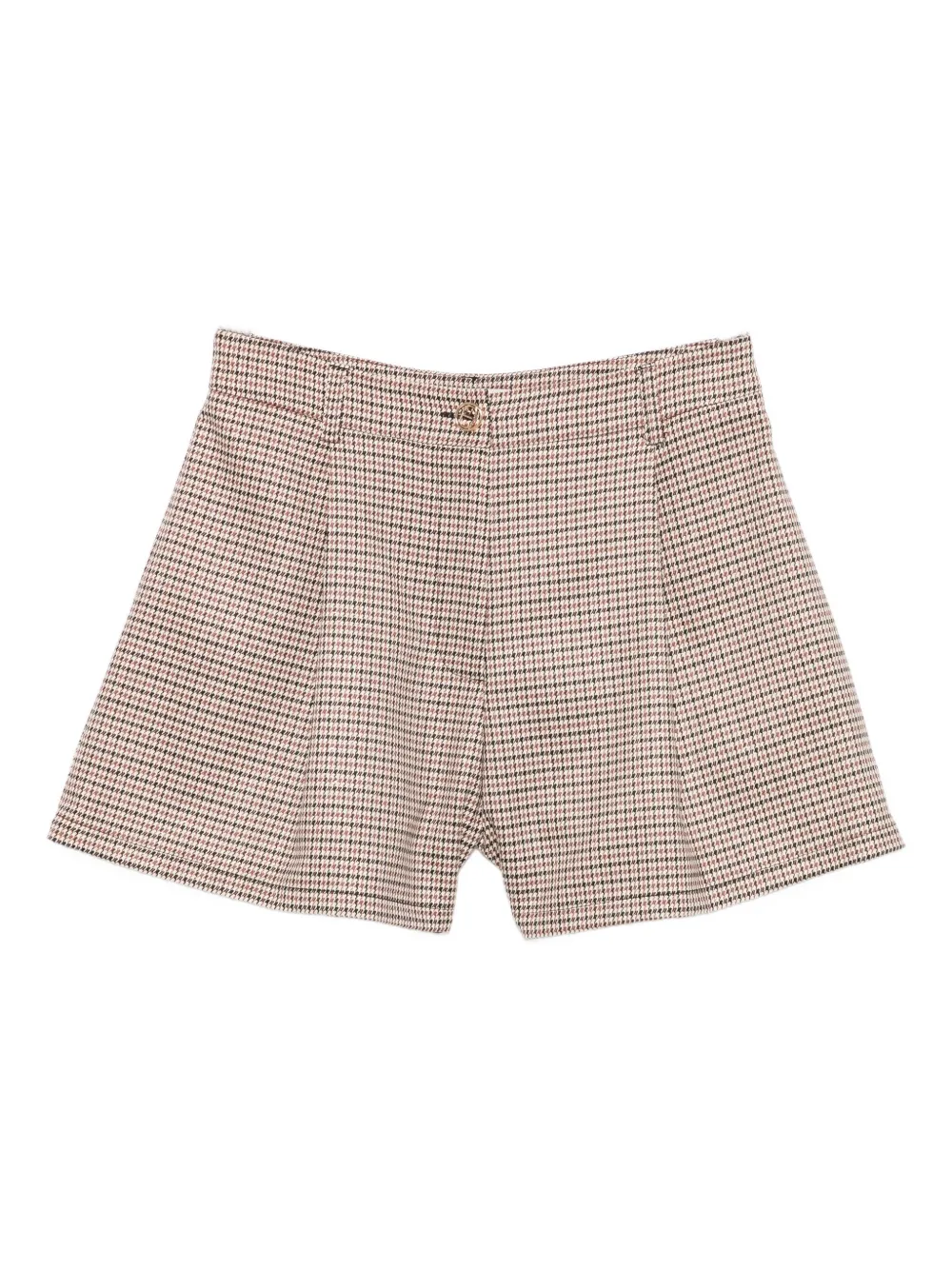 

Шорты с плиссировкой в ломаную клетку TWINSET Kids, нейтральный
