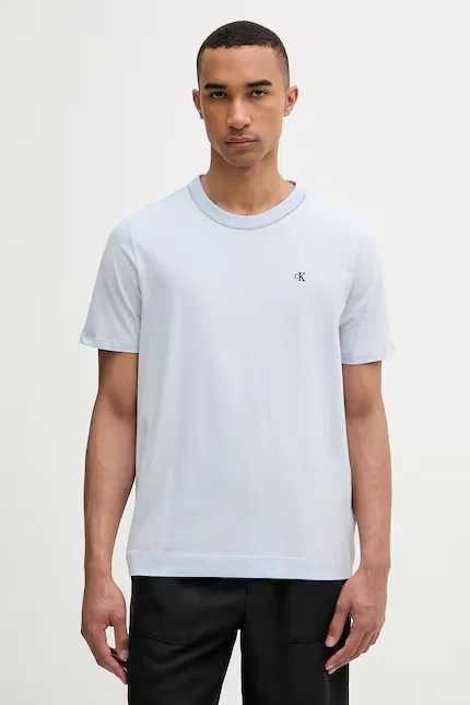 Футболка Calvin Klein хлопковая мужская, фиолетовый