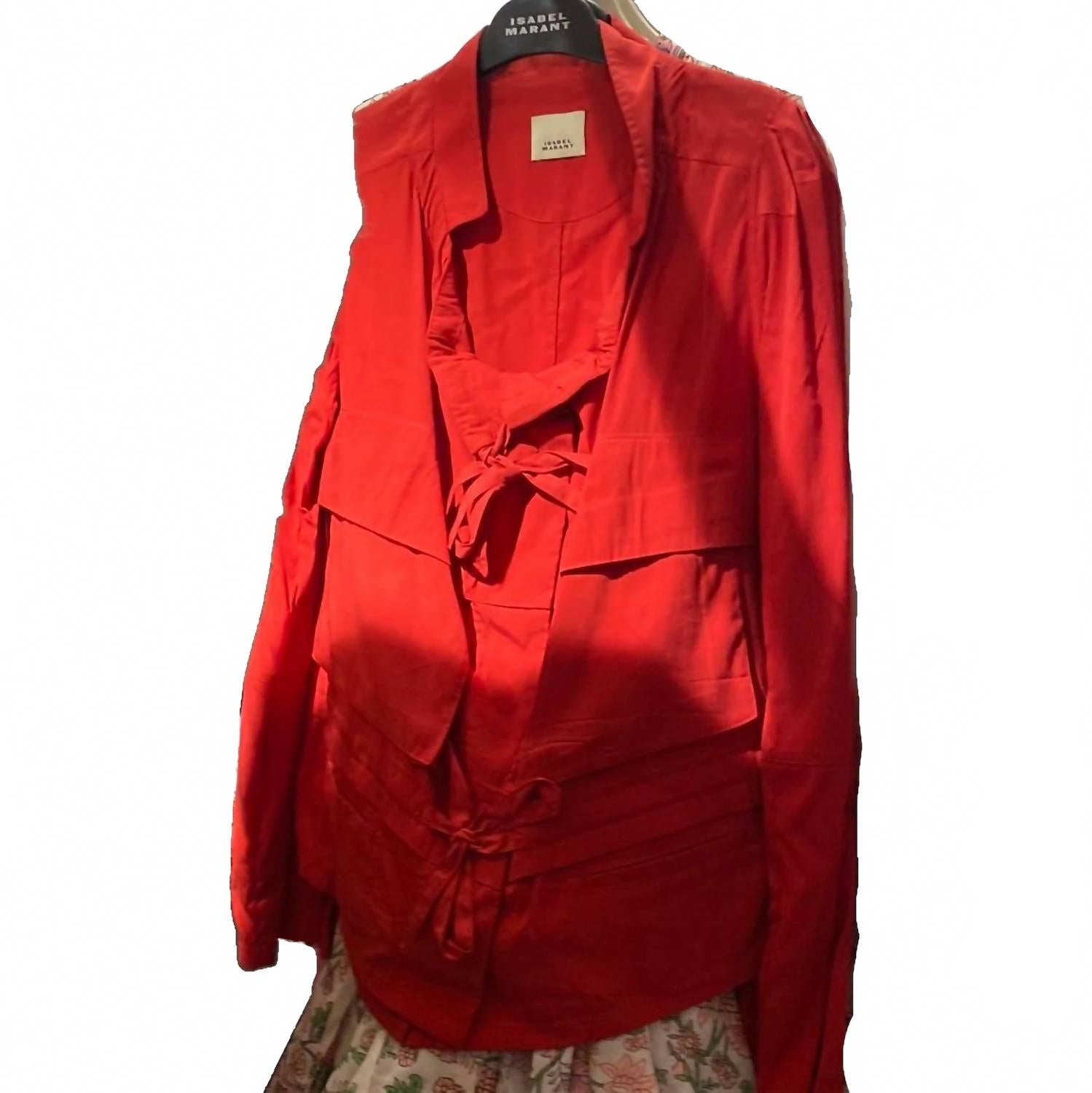 

Куртка Nancy в алой расцветке Isabel Marant, красный
