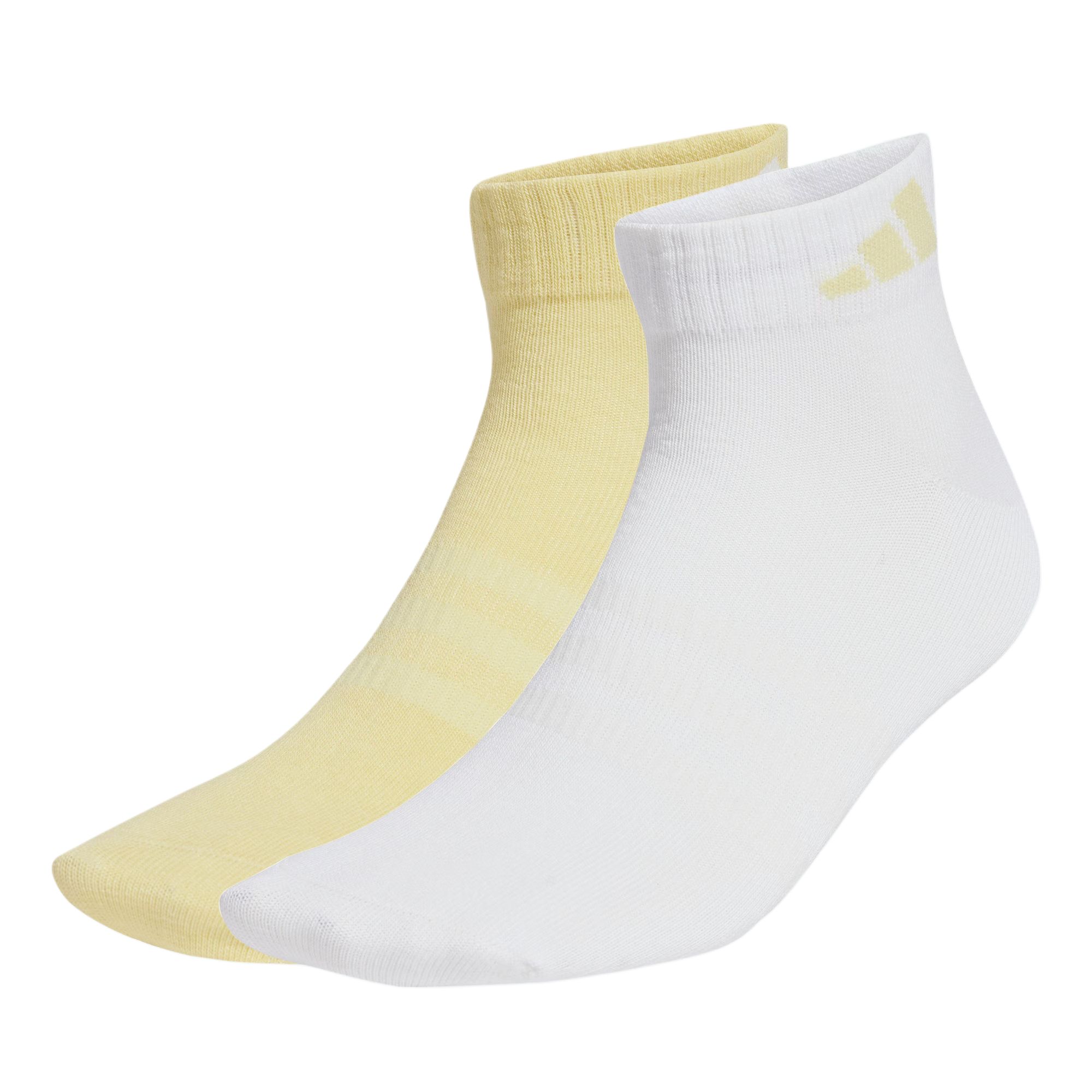 

Лого светлые носки до середины икры женские 2 шт Adidas, 2 Pack (желтый+белый)