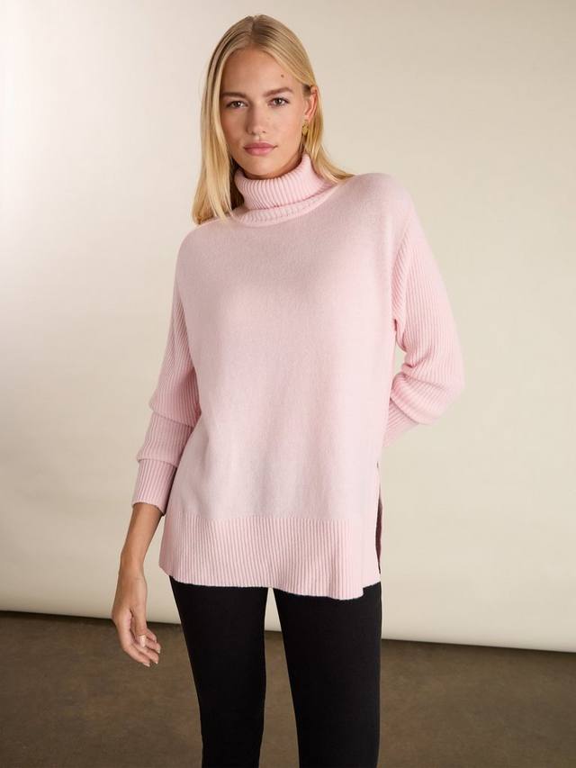 

Свитер с воротником-стойкой из шерсти Malin с добавлением других материалов Baukjen