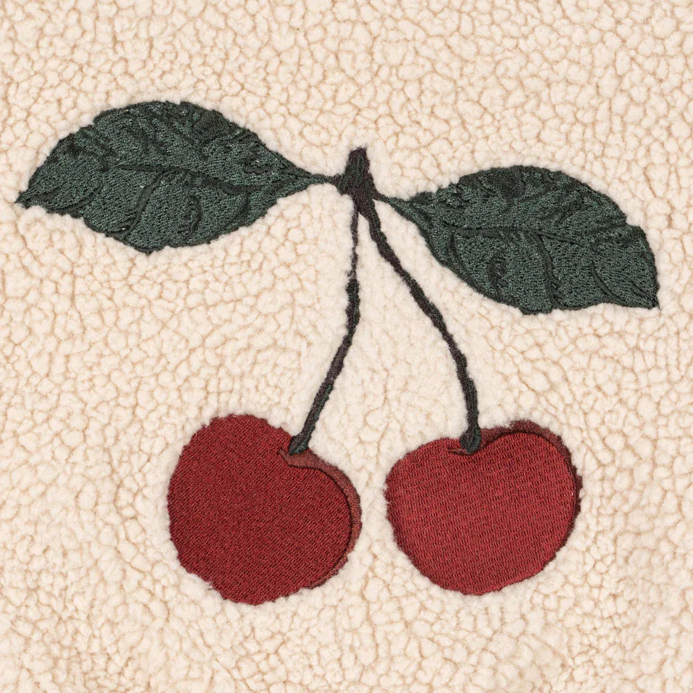 Детская флисовая куртка Cherry Jazz Teddy Bomber песочная от Konges Sloejd — фото 3