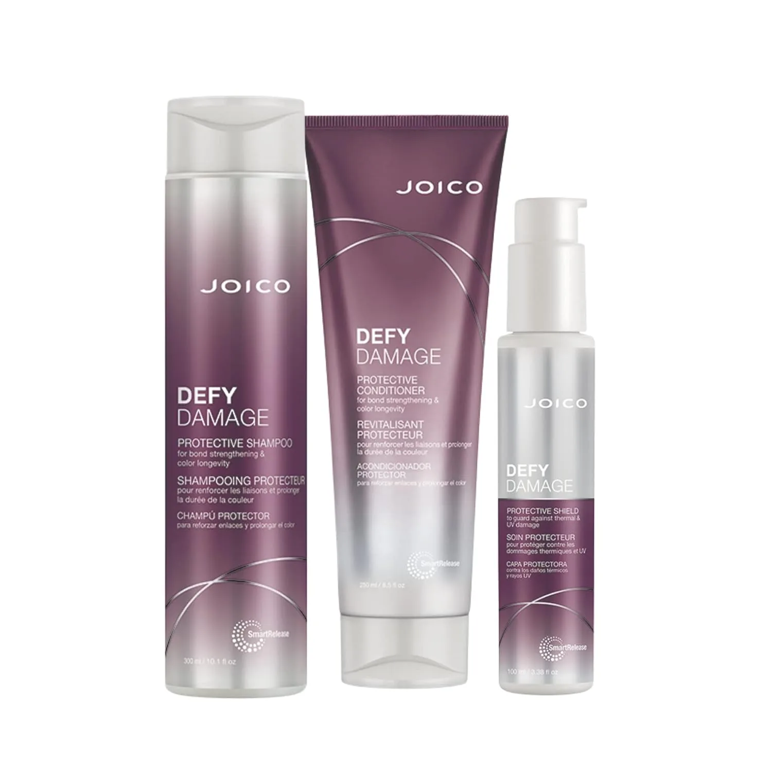 Защитный набор для поврежденных волос Joico Defy | Для окрашенных волос | Укрепляет структуру волос и сохраняет цвет | С маслом семян моринги и аргинином
