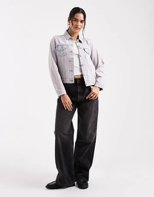 Оригинальная джинсовая куртка дальнобойщика Levi's розового оттенка — фото 4