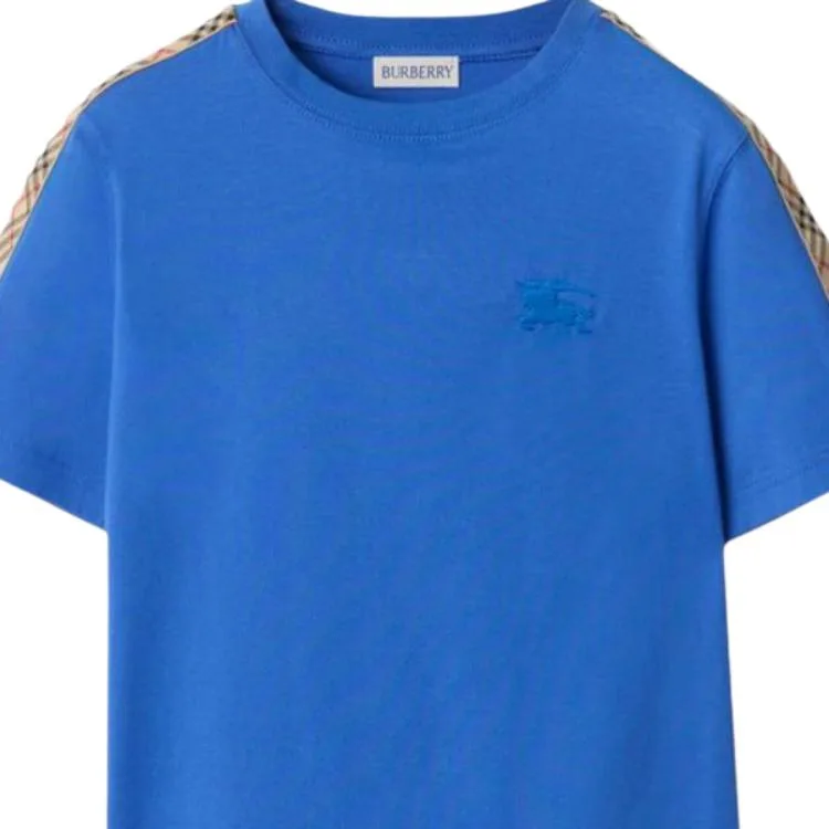 Футболка для детей с круглым вырезом Burberry, Hyacinth Blue — фото 4