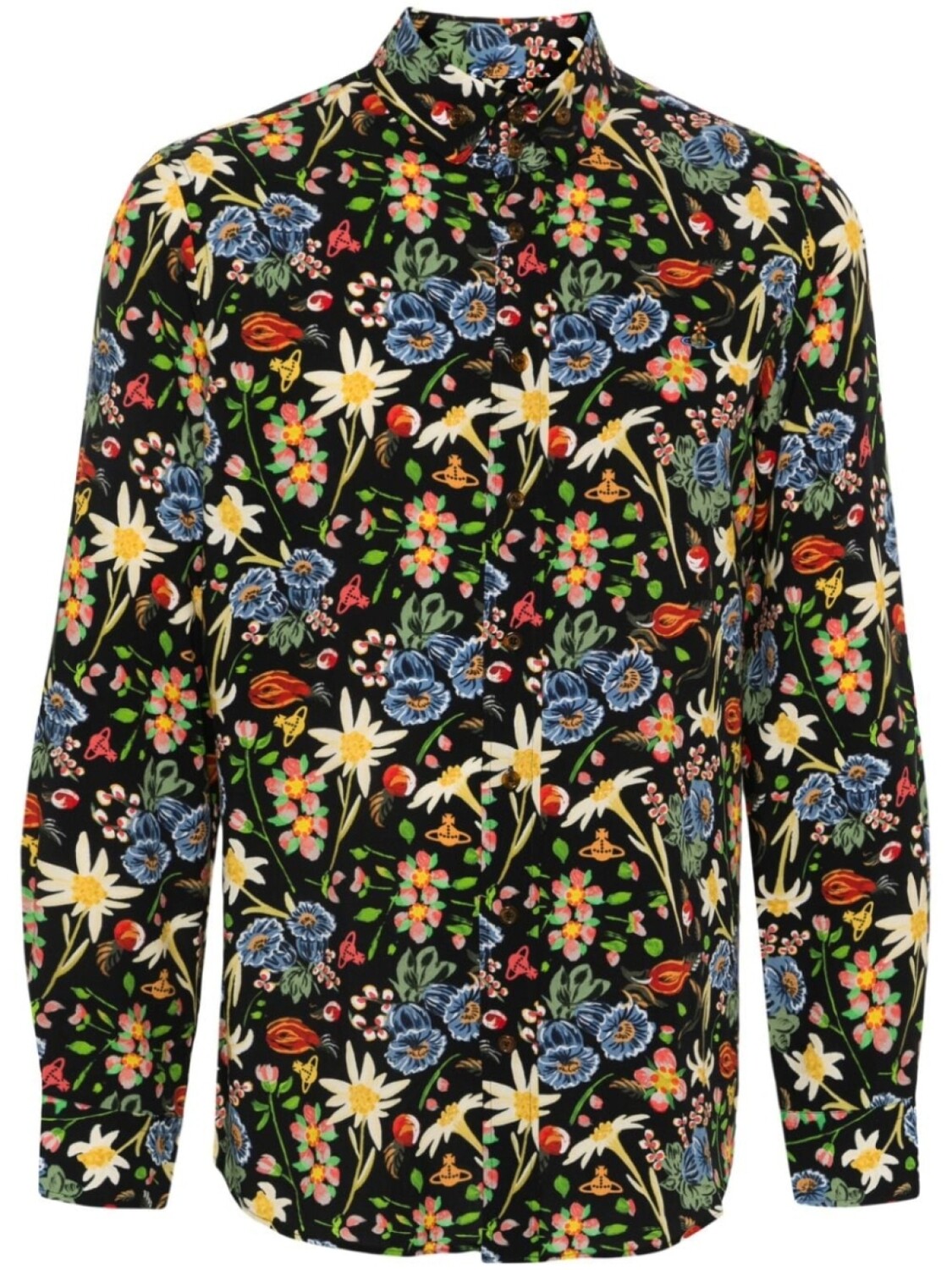 

Vivienne Westwood рубашка с цветочным принтом, черный