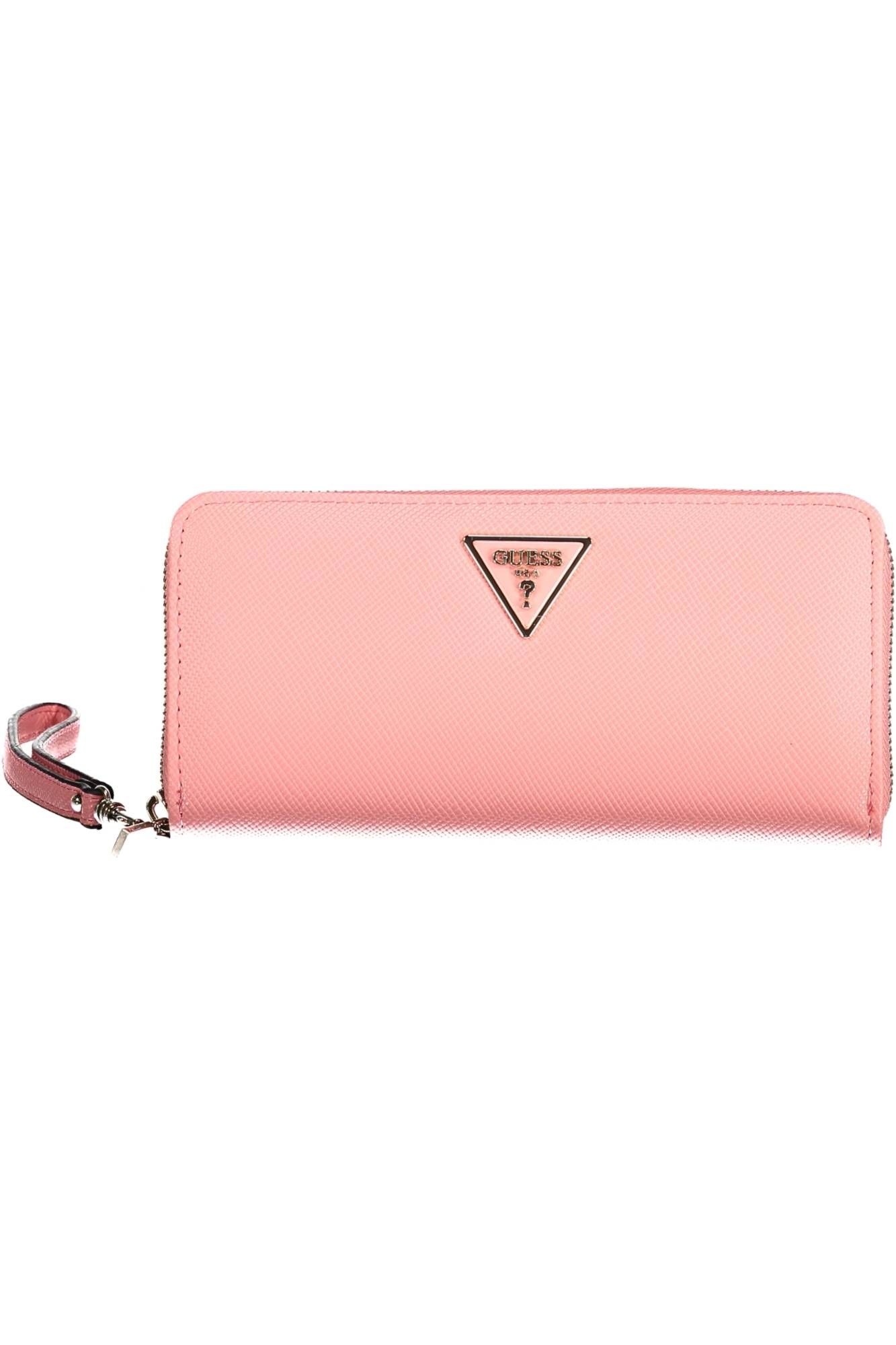 

Розовый женский кошелек из полиуретана Guess Shoes