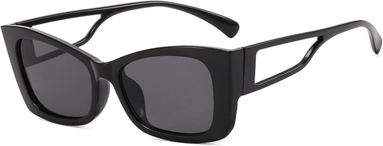 

55525 Ретро солнцезащитные очки для женщин, роскошные солнцезащитные очки в винтажном стиле, прямоугольные, «кошачий глаз», женские, черные Oculos Feminino De Sol TOIPASTN, Blackgrey