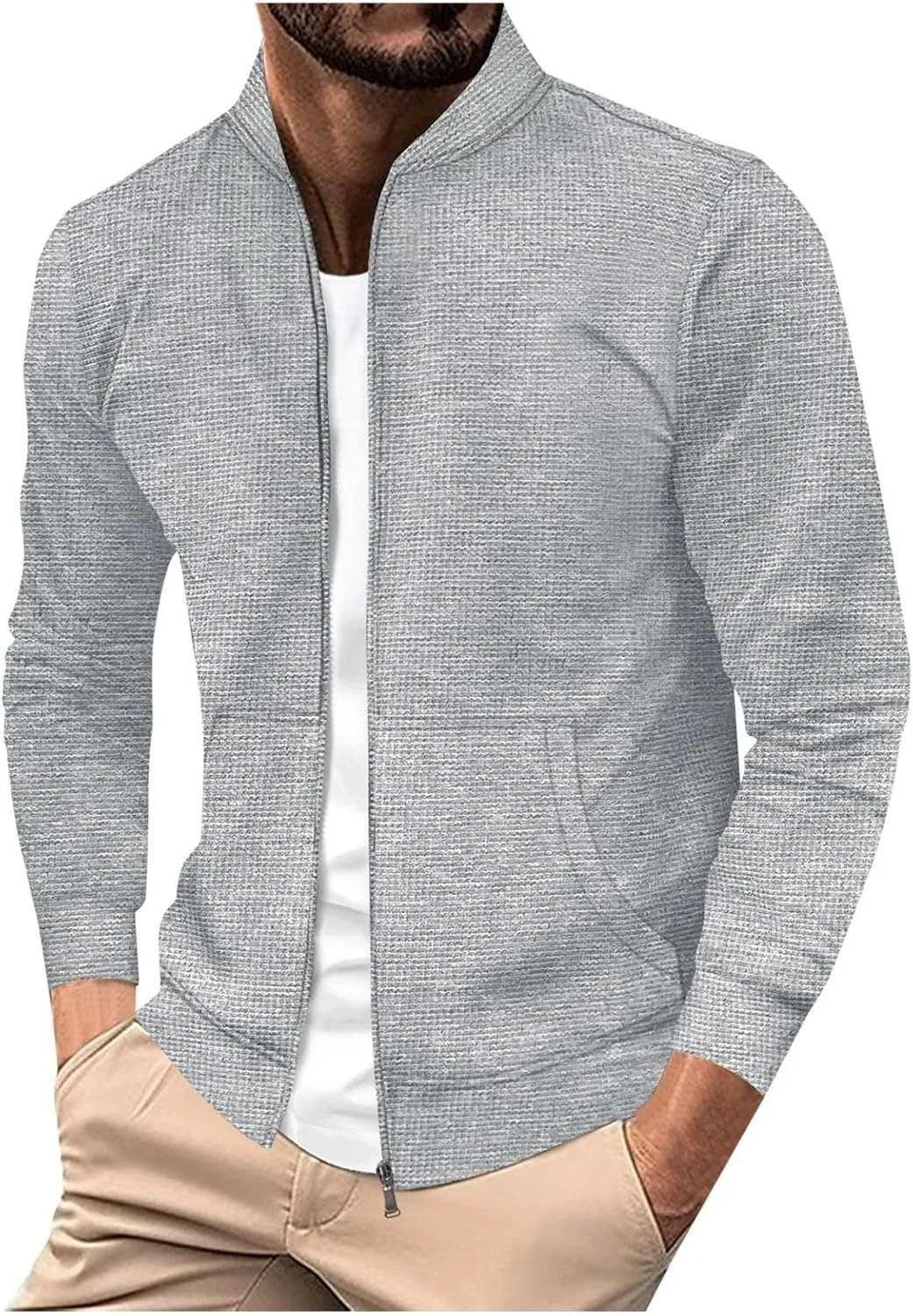 Мужская куртка Polyester, серая