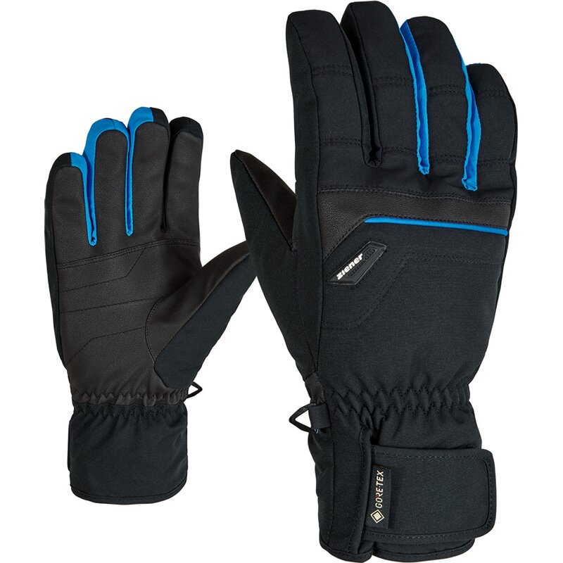 

Handschuhe glyn gtx + gore плюс лыжи в теплых перчатках Ziener, черный