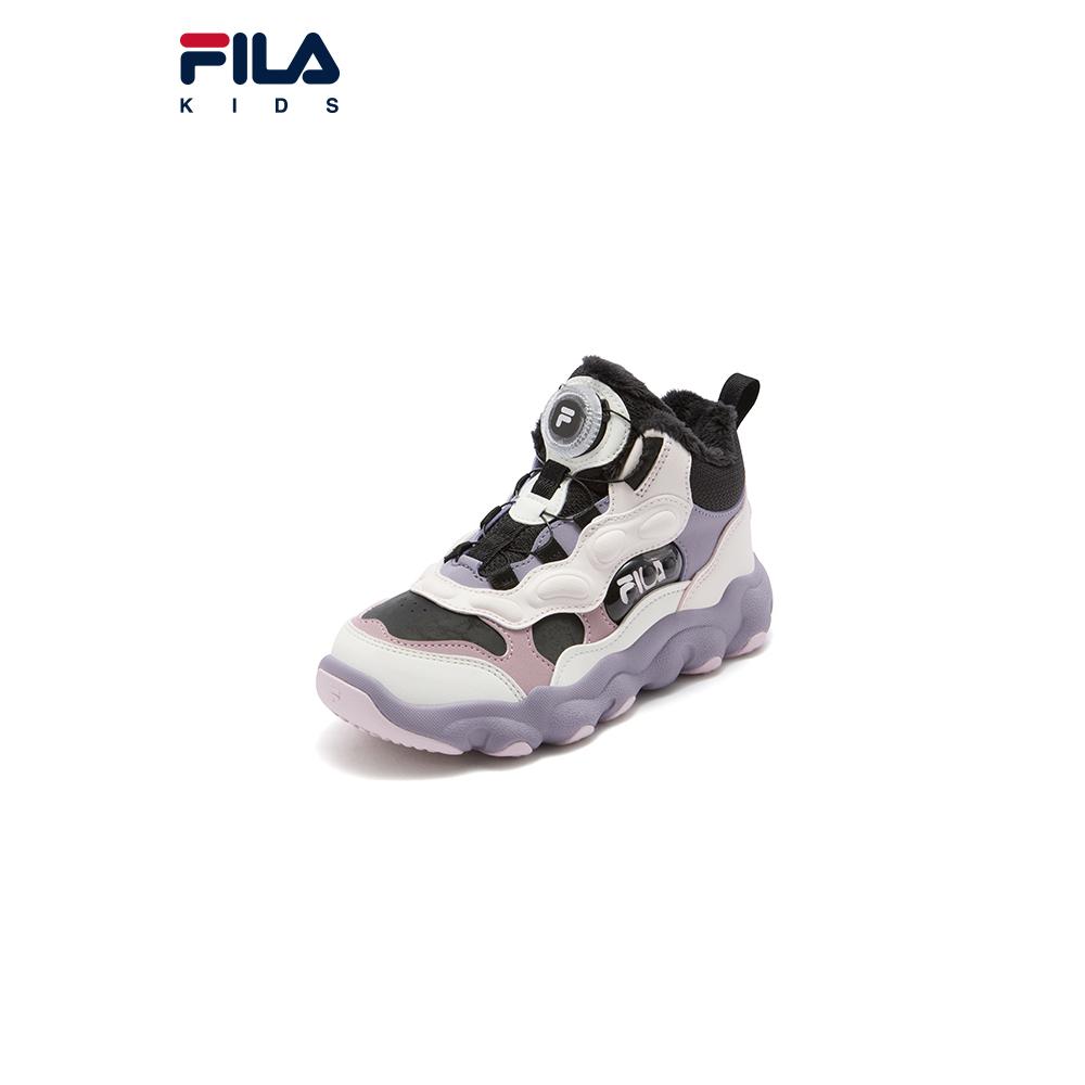 Средние детские повседневные кроссовки для детей 3-7 лет FILA, черный/Subtle Pink-FBD — фото 3