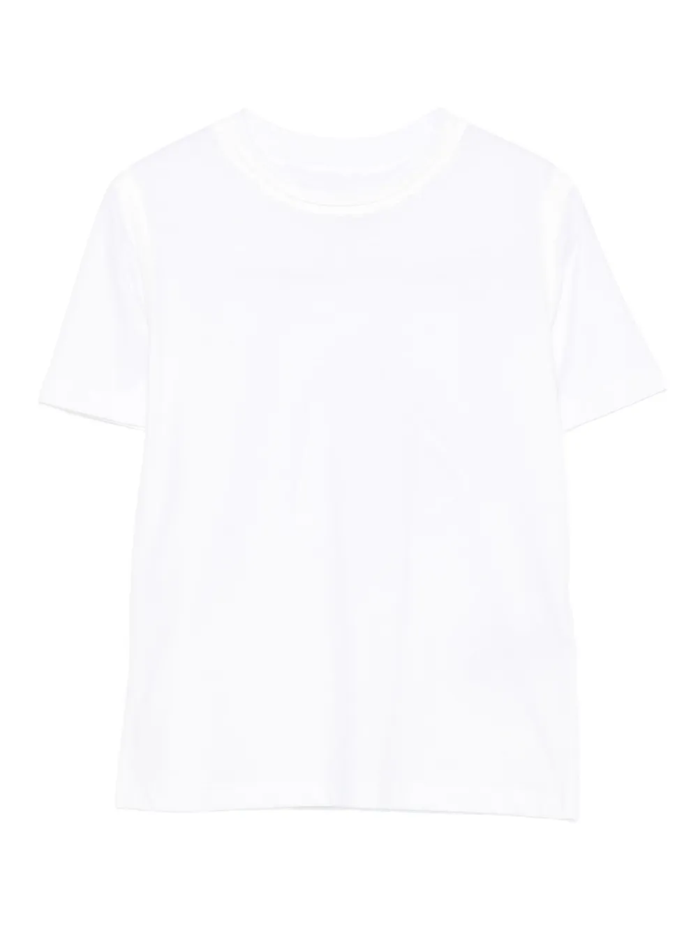 

Футболка с короткими рукавами из органического хлопка MM6 Maison Margiela Kids, белый