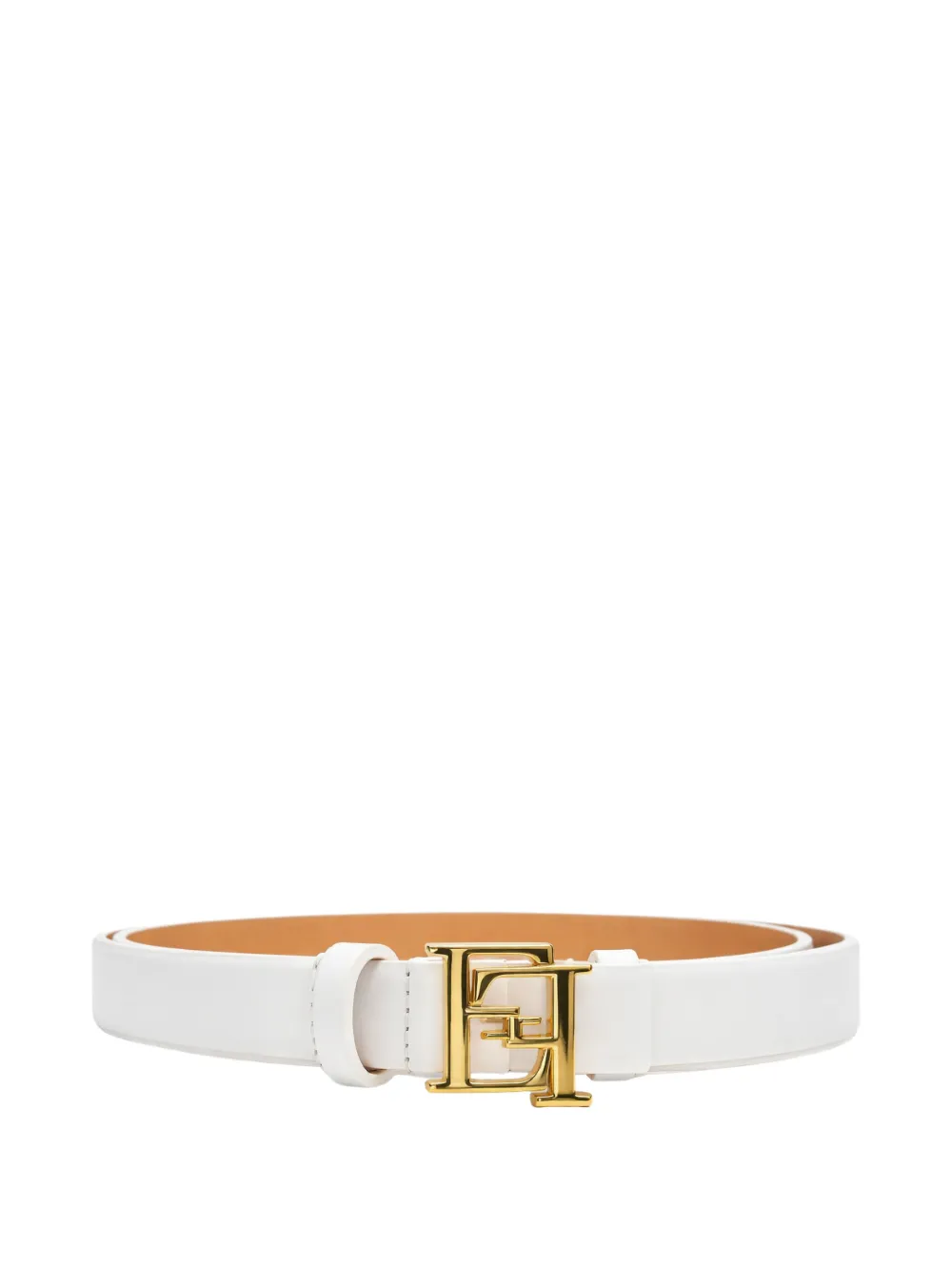 

Ремень с пряжкой-логотипом Elisabetta Franchi, белый