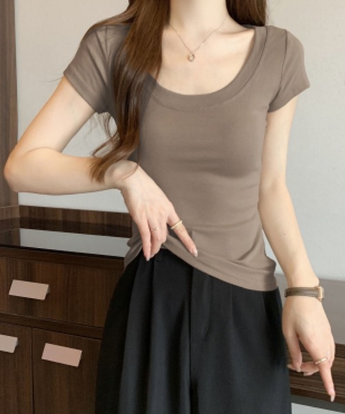 

Футболка, базовый крой 2ly2, коричневый