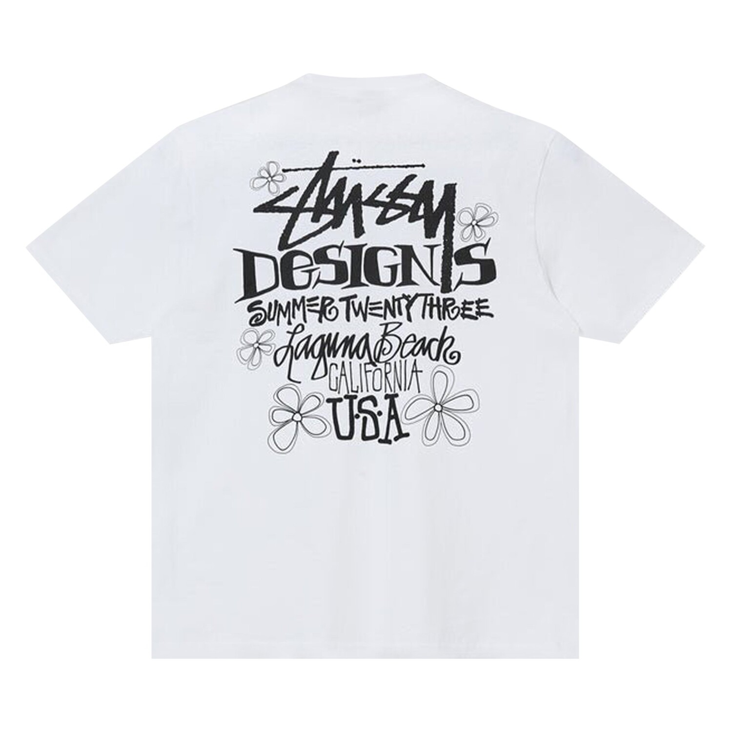 Летняя футболка Stussy LB, цвет Белый — фото 2