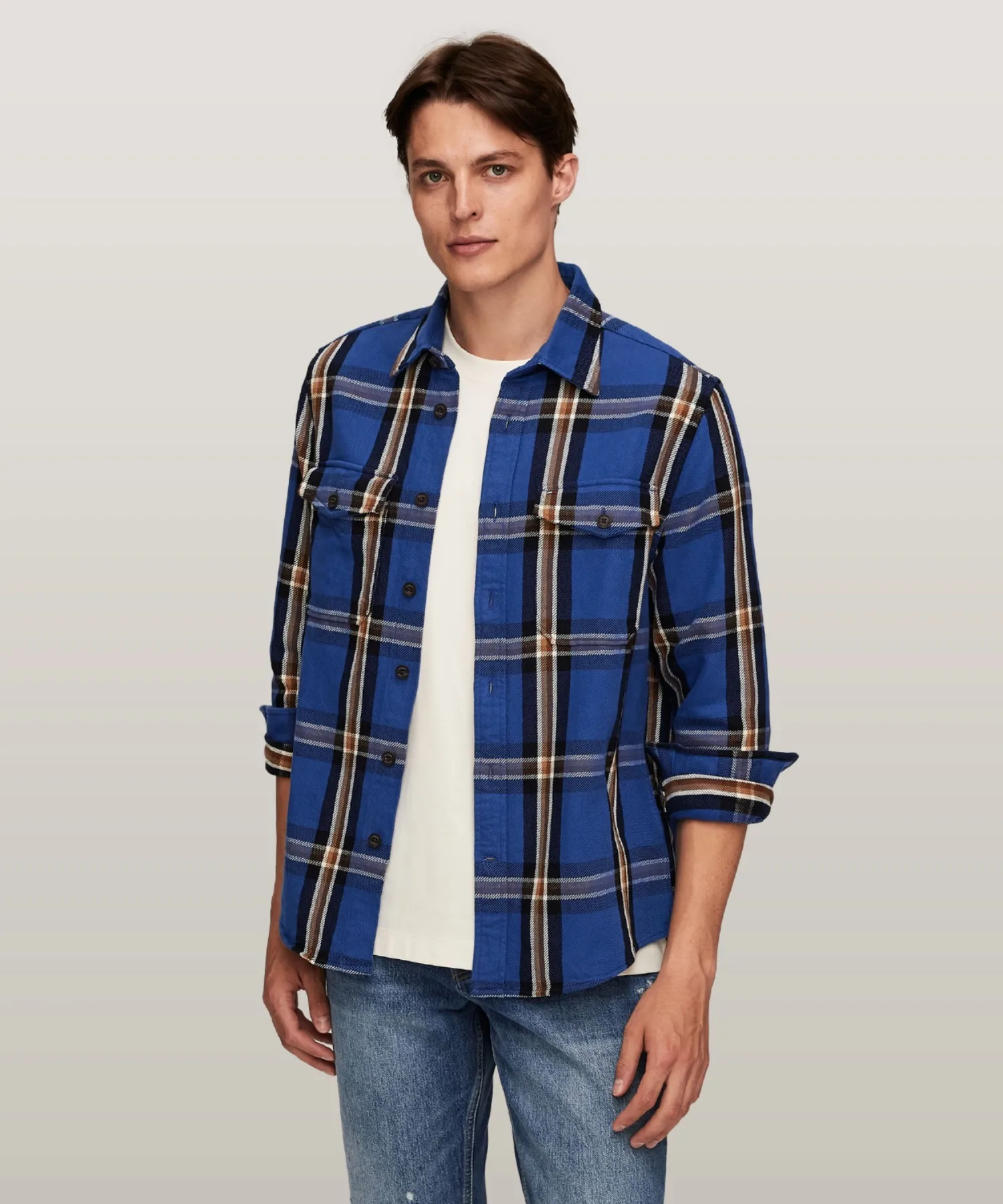 Унисекс клетчатая рубашка из хлопка TOMMY HILFIGER мультиколор