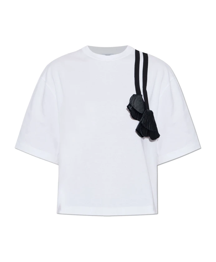 

Футболка оверсайз с аппликацией Ferragamo, белый