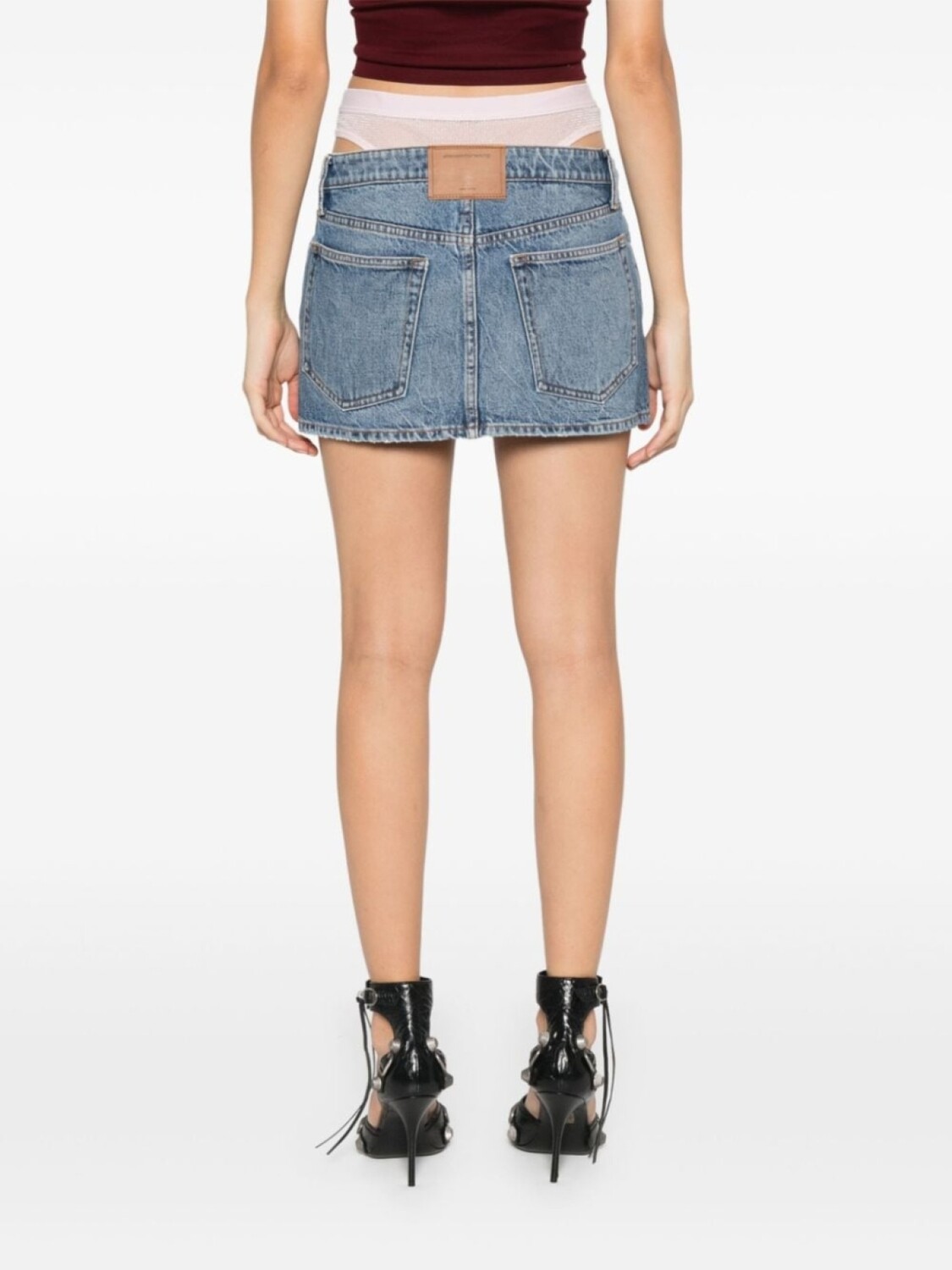 Мини-юбка Alexander Wang Prestyle, синий — фото 4