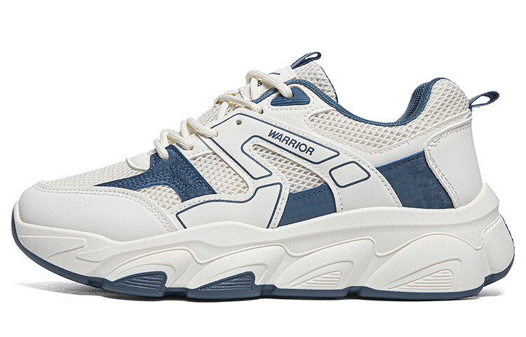 

Кроссовки мужские Lifestyle Shoes Men Low-Top Beige Blue Warrior, Синий, Кроссовки мужские Lifestyle Shoes Men Low-Top Beige Blue Warrior