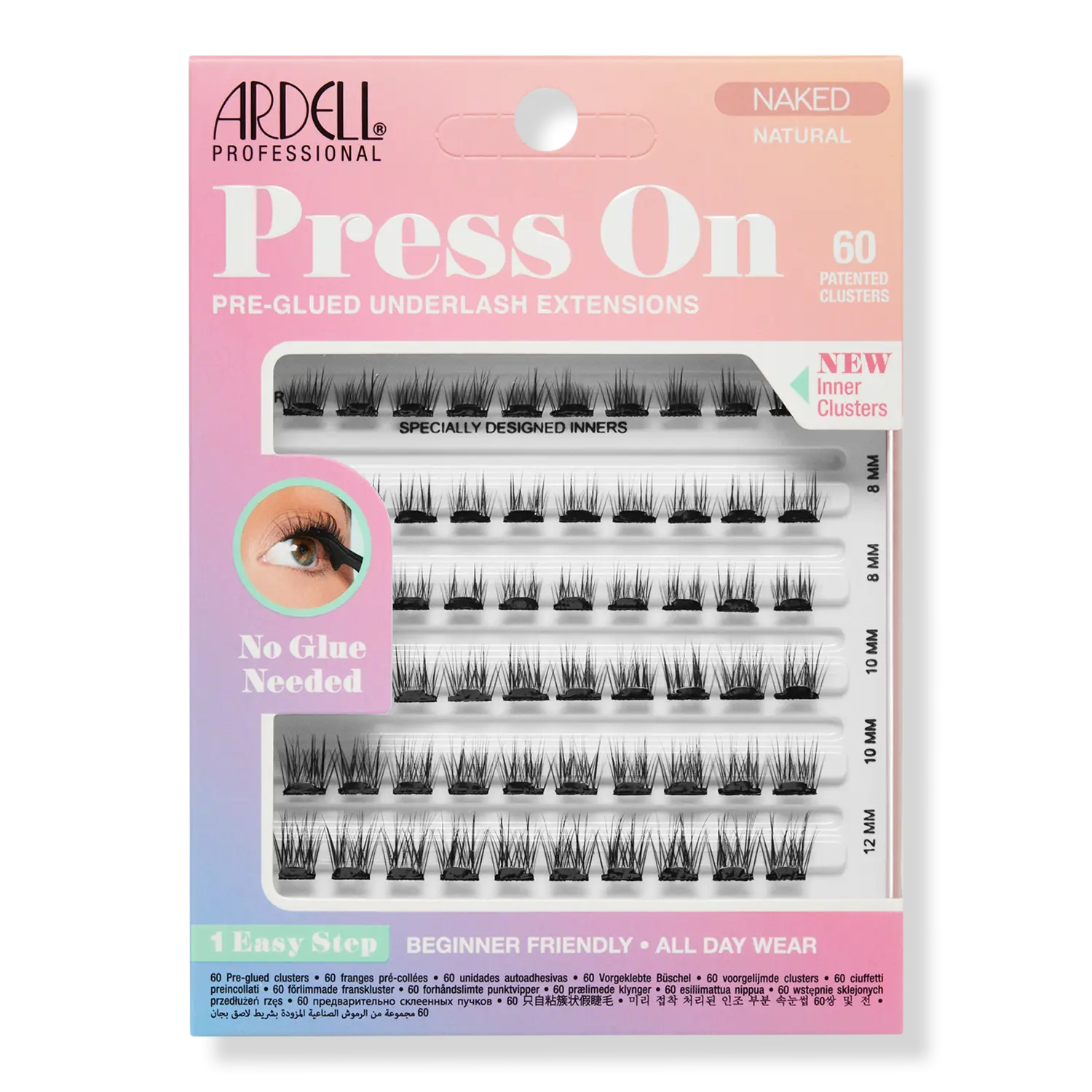 

Накладные ресницы на клей, натуральный оттенок. Ardell