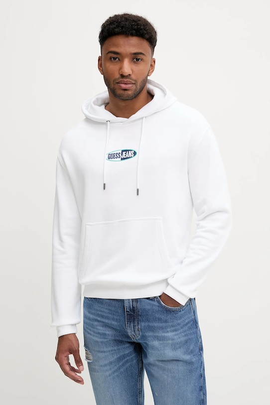 

Хлопковая толстовка Guess Jeans, белый