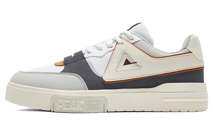 

Кроссовки PEAK Skateboarding Shoes Men Low-top Great White/Paloma Grey, белый/серый