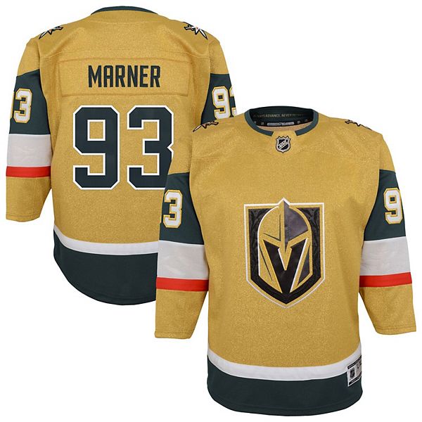 Футболка Vegas Golden Knights Premier игрока Митча Марнера для молодежи, золотая Outerstuff — фото 2