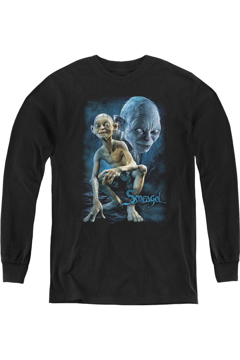 

Футболка с длинным рукавом Lord Of The Rings Smeagol Youth Gildan, черный