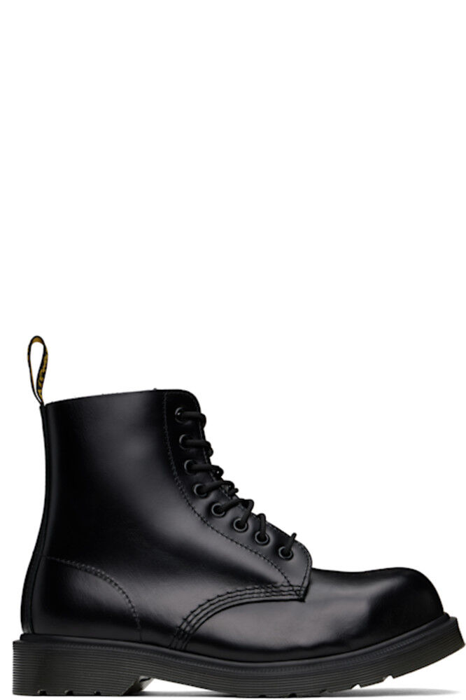 

Черные кожаные ботинки 1460 Analine со стальным носком Dr. Martens