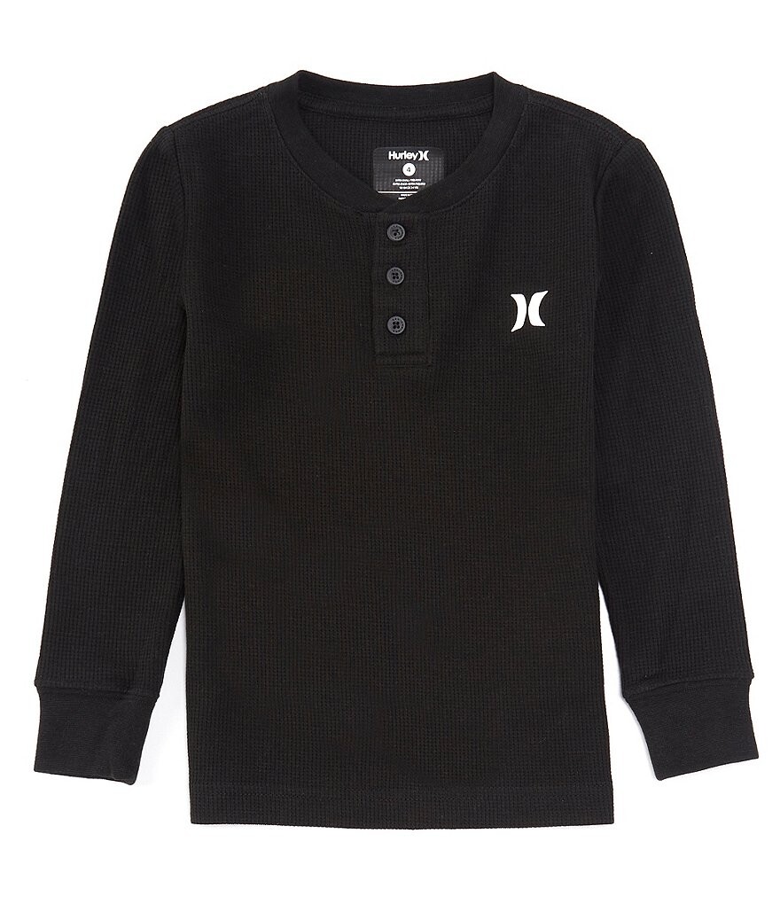 

Футболка-пуловер с длинными рукавами Hurley Little Boys 2T-7, черный