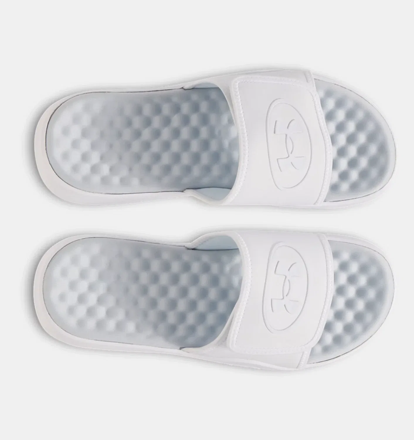 Мужские сандалии Under Armour Ignite Pro 8 6000337-1, белые, без шнурков, модель JAX989 — фото 4