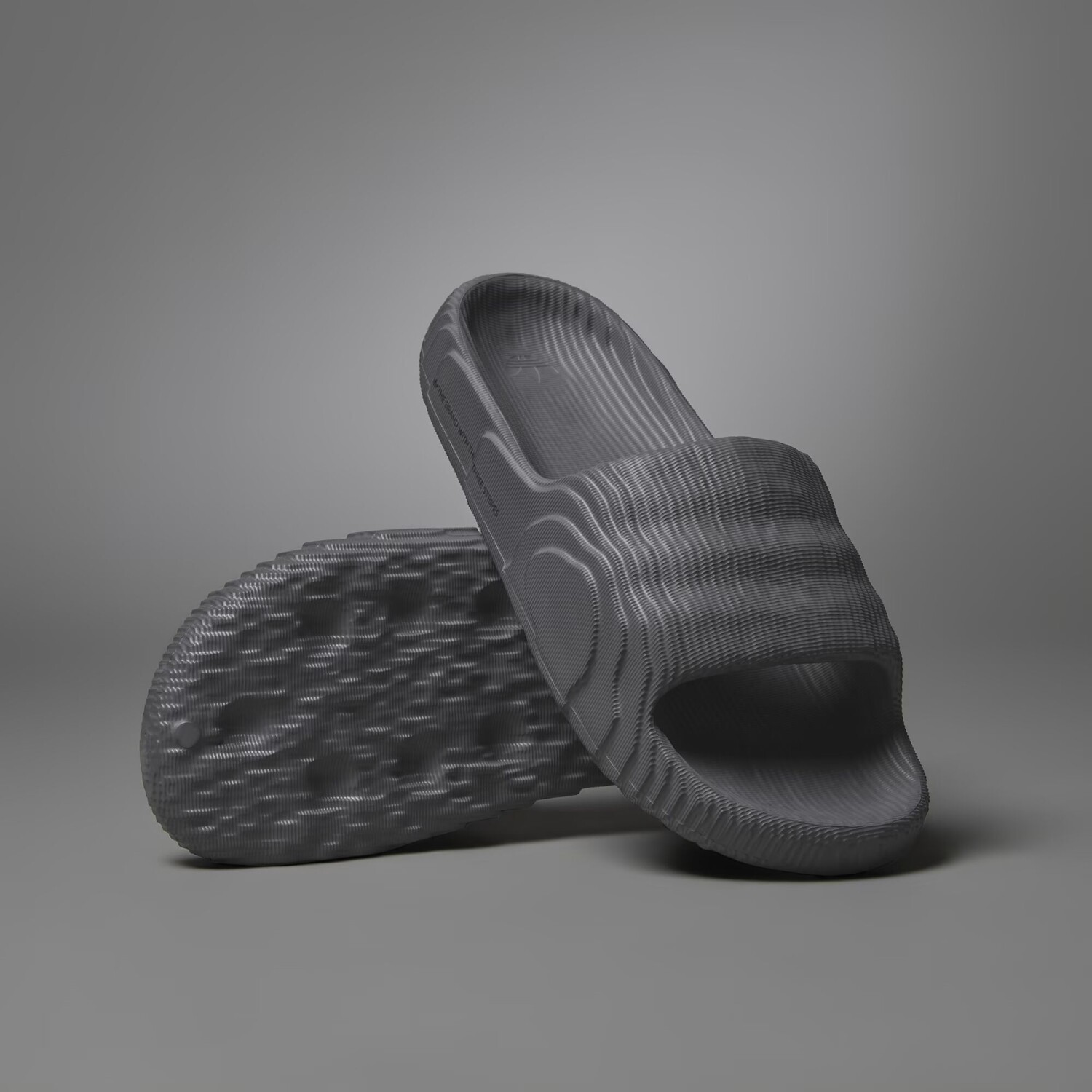 

Адилетт 22 Шлепанцы Adidas, цвет Grey Five/Grey Five/Core Black