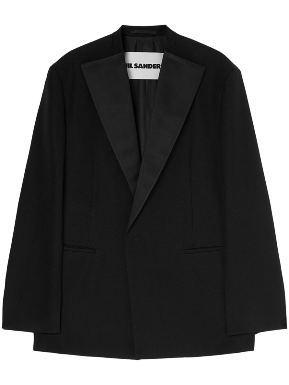 

Jil Sander жакет строгого кроя, черный