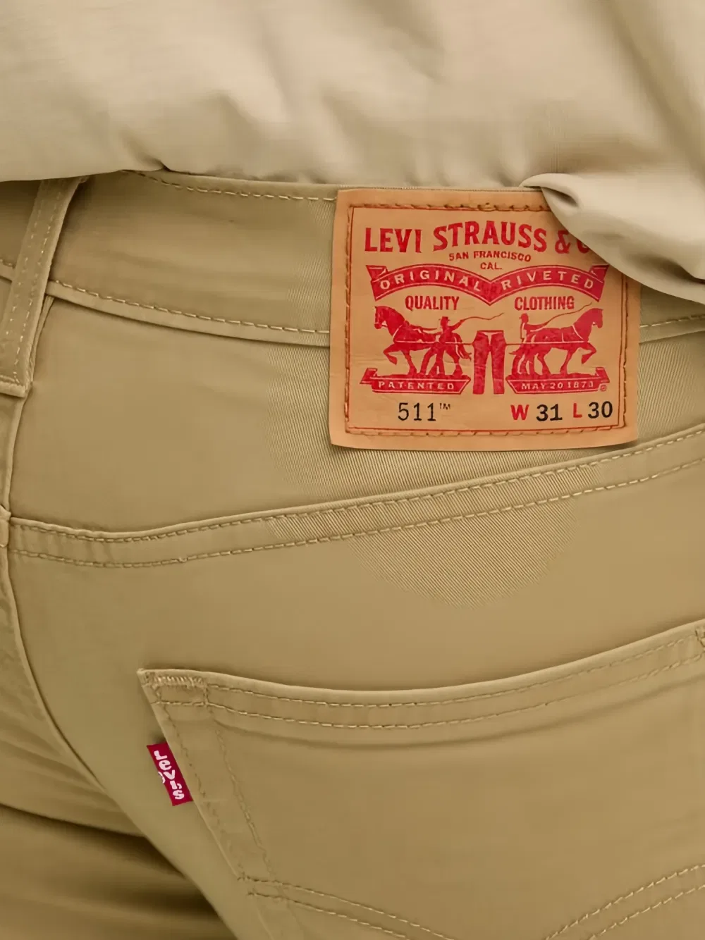 Джинсы 511 с застежкой на пуговицы Levi'S, нейтральный — фото 4
