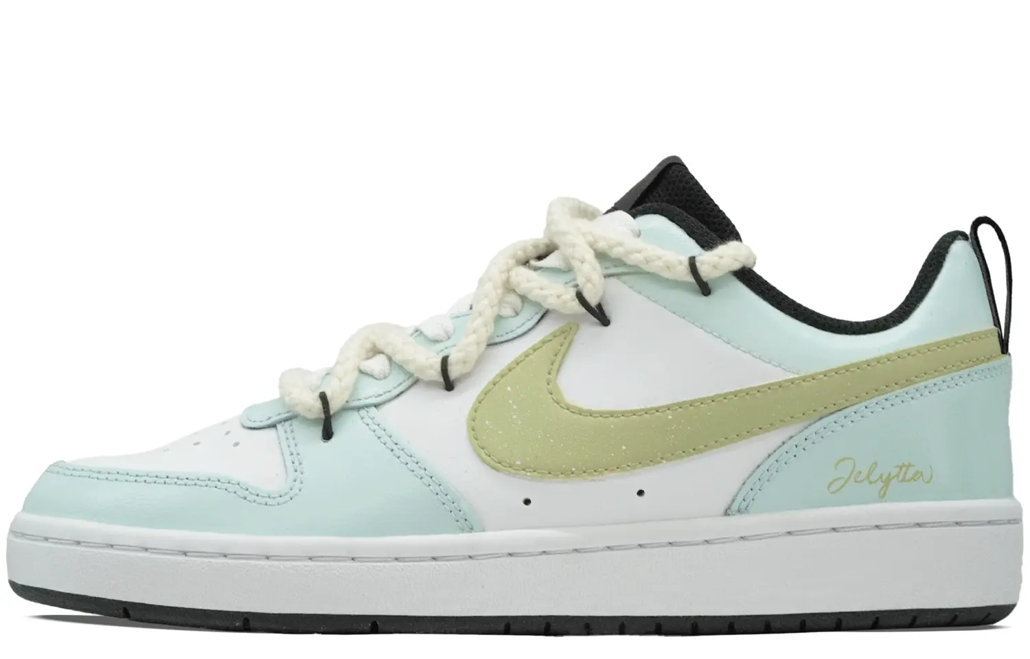 

Кроссовки Nike Court Borough Skateboarding Shoes Women's Low-top Green Fairy Trail, зеленый