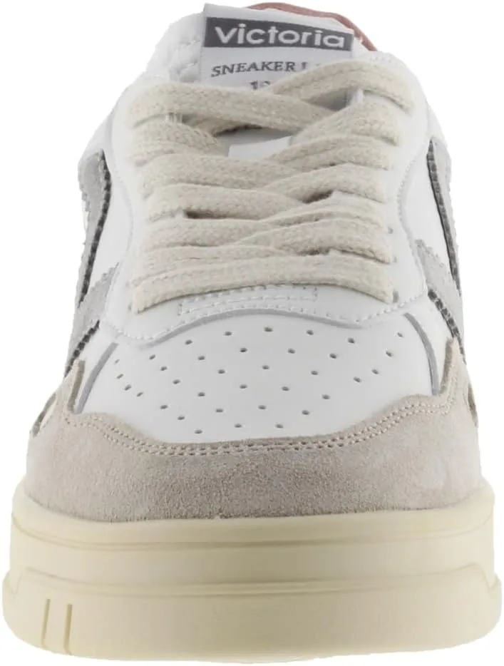 Кроссовки Victoria Low-Top Unisex Seul Leather Effect & Colored & Split Leather Parts in Contrast 1257101 для взрослых, розовый — фото 2