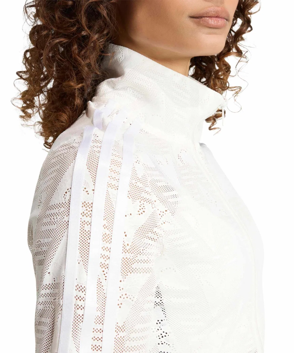 Толстовка спортивная adidas Firebird Classic Lace Track Top, белый — фото 3