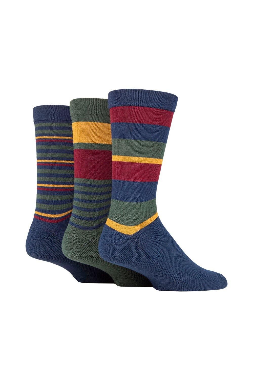 

3 пары мягких бамбуковых носков с полуподушкой SOCKSHOP, зеленый