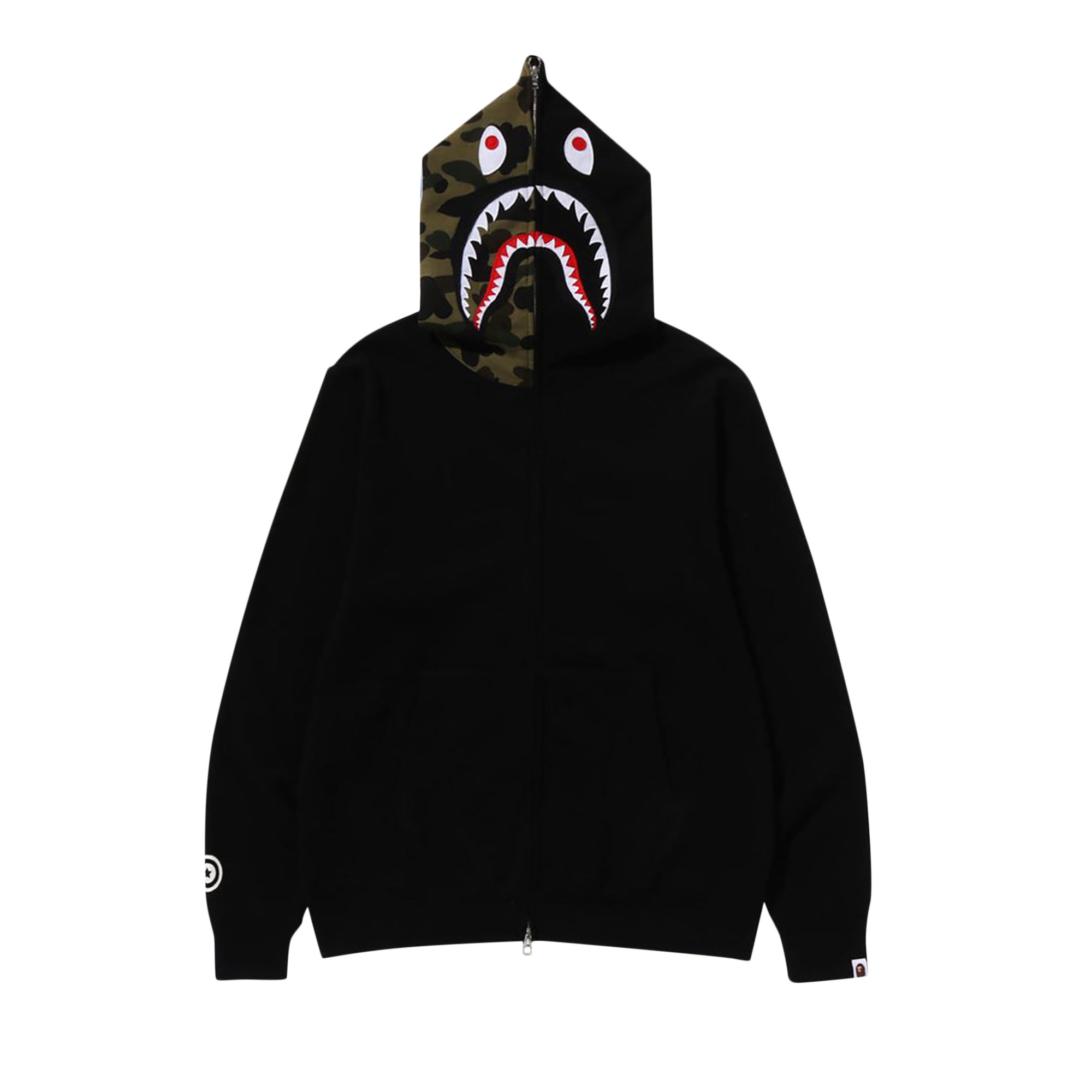 

BAPE Shark Толстовка на молнии во всю длину, цвет Черный