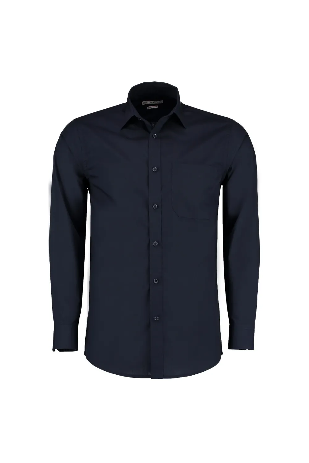 

Рубашка из поплина с длинным рукавом Kustom Kit, темно-синий