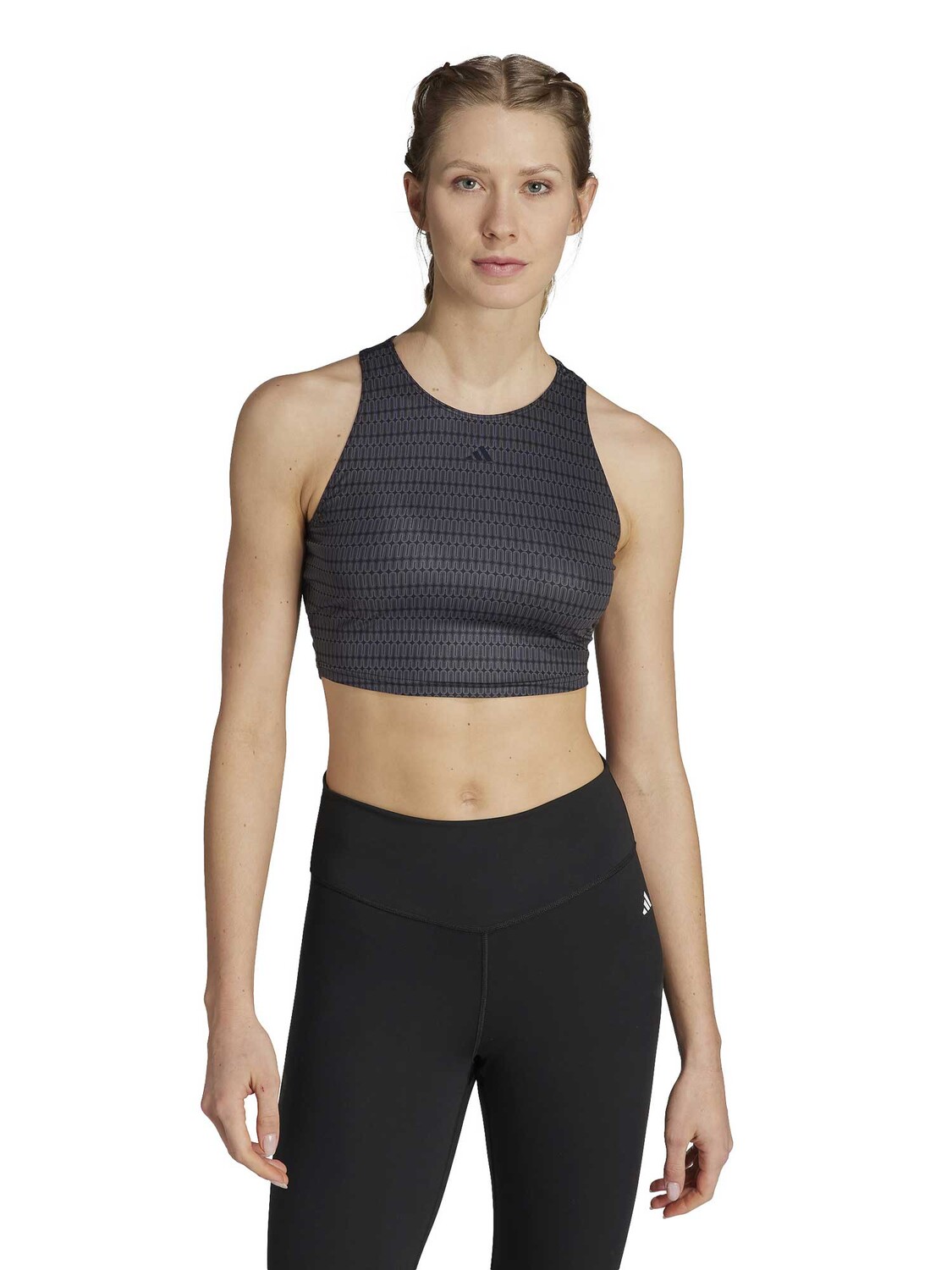 

Майка Adidas Performance Yoga Studio Print, черный