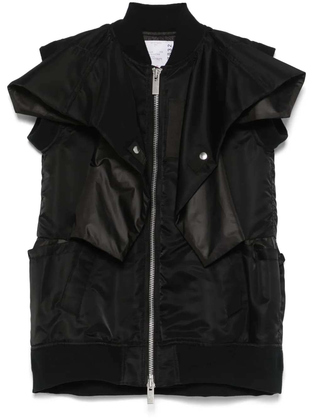 

Дутый жилет SACAI, черный