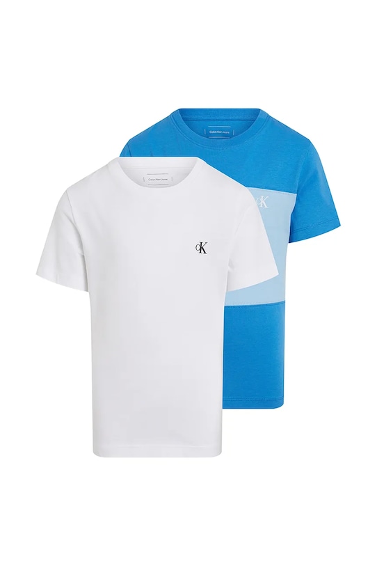 

Хлопковая футболка детская 2 шт Calvin Klein Jeans, синий