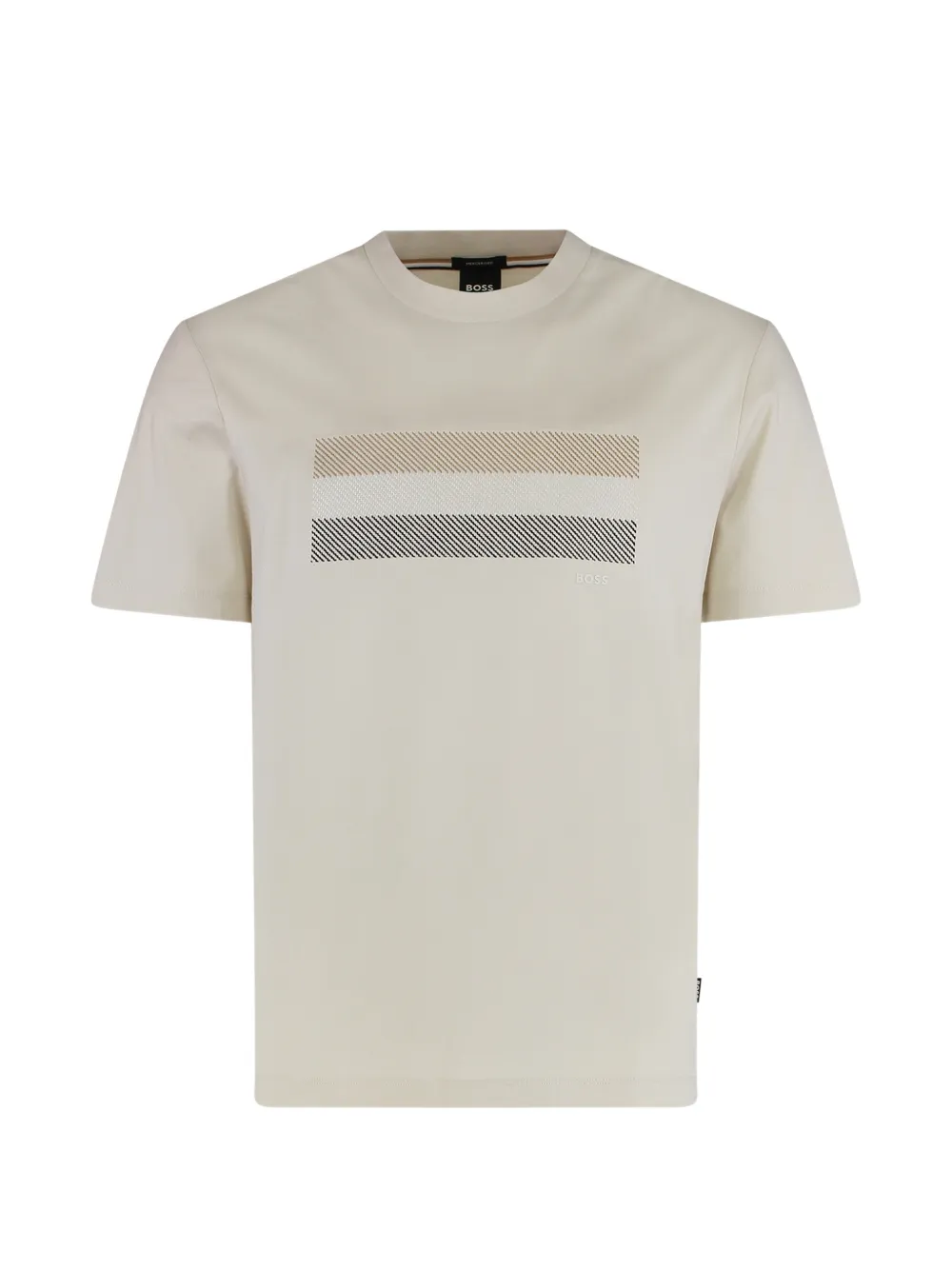 

Футболка с круглым вырезом Boss, бежевый
