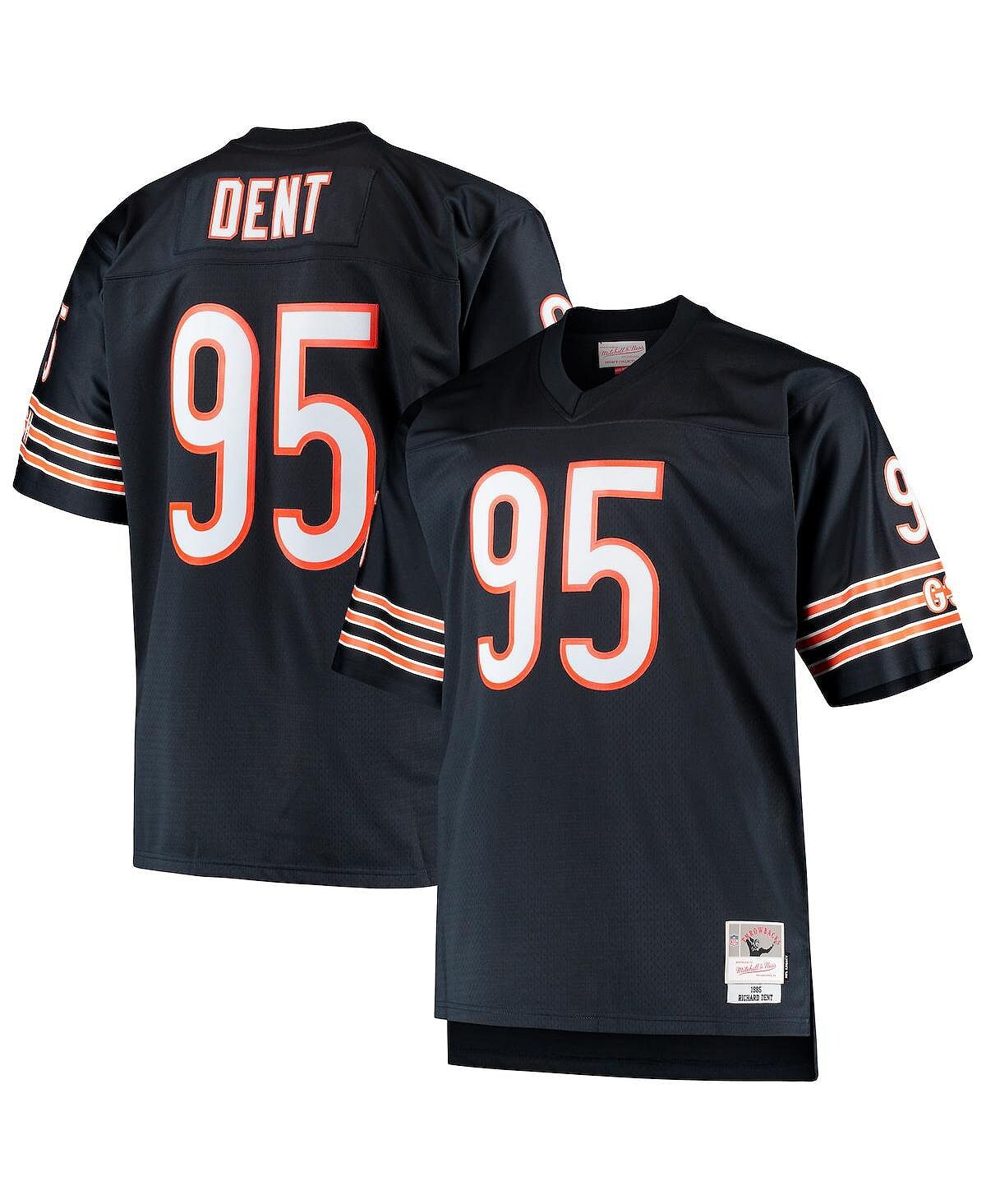 

Мужская футболка темно-синего цвета с изображением Ричарда Дента Chicago Bears Big and Tall 1985 года, реплика вышедшего на пенсию игрока Mitchell & Ness, Синий, Мужская футболка темно-синего цвета с изображением Ричарда Дента Chicago Bears Big and Tall 1