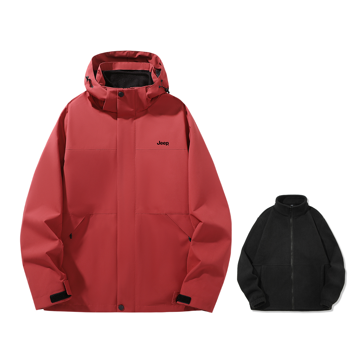 

Jeep Ветровка из коллекции для отдыха Тренч унисекс, Brick Red (Double-Layer)