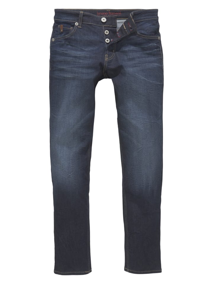 

Джинсы комфортного кроя темно-синего цвета Bruno Banani